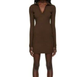 Cotton Citizen Ibiza Polo Dress - Brown XS